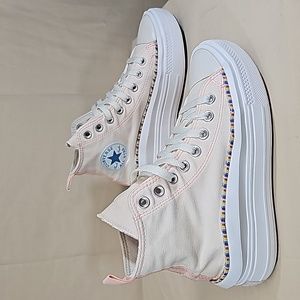 CONVERSE CHUCK TAYLOR ALL STAR KIDS LIFT PLATFORM SNEAKERS BFPM-08-221